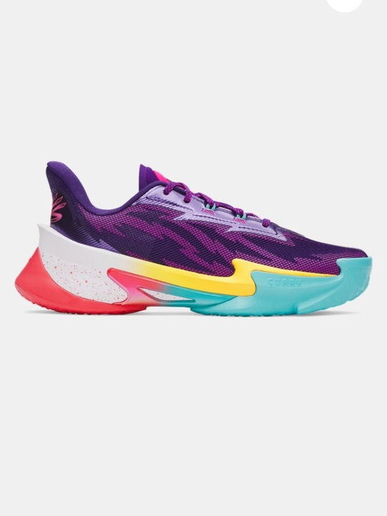 Under Armour Other - Under Armour Curry Series 7 Athletic Trainer with Teal, Yellow & Coral Accents